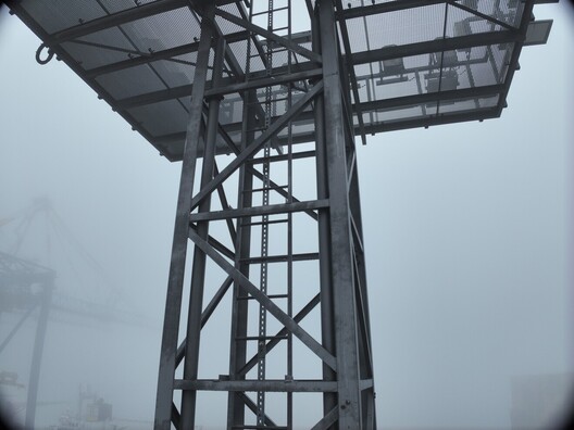 Luftansicht der Hafen­infrastruktur